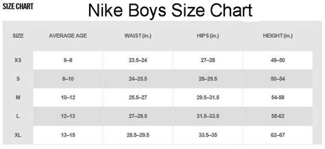 nike boyshort|nike boys shorts size chart.